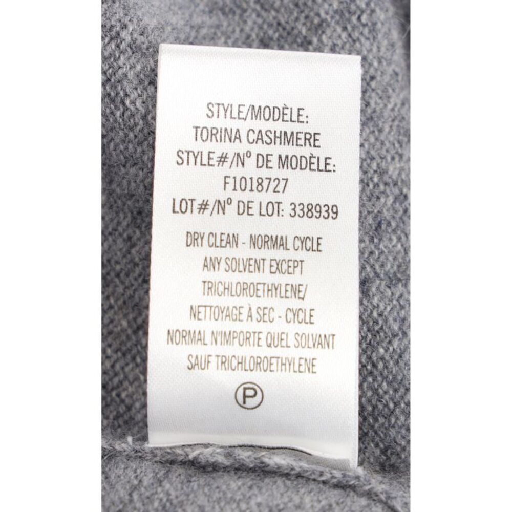 Theory Open Front Cardigan in Grey Cashmere - Picture 6 of 6